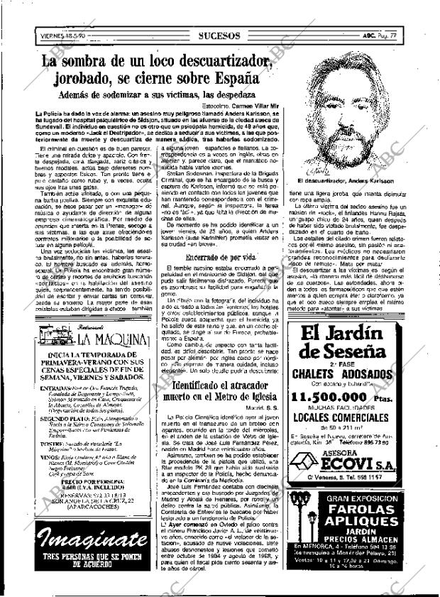 ABC MADRID 18-05-1990 página 77