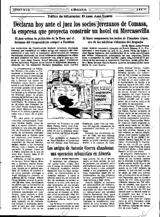 ABC SEVILLA 18-05-1990 página 31