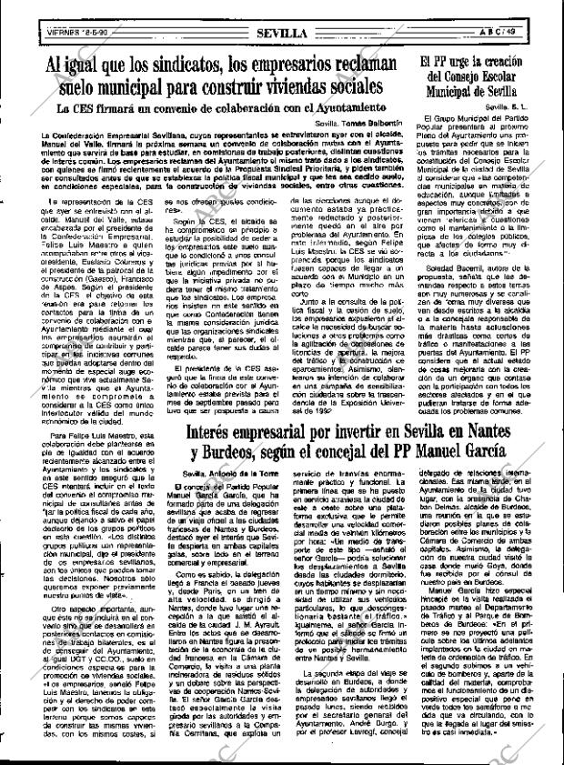 ABC SEVILLA 18-05-1990 página 49
