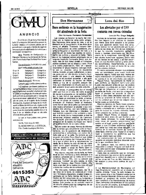 ABC SEVILLA 18-05-1990 página 54