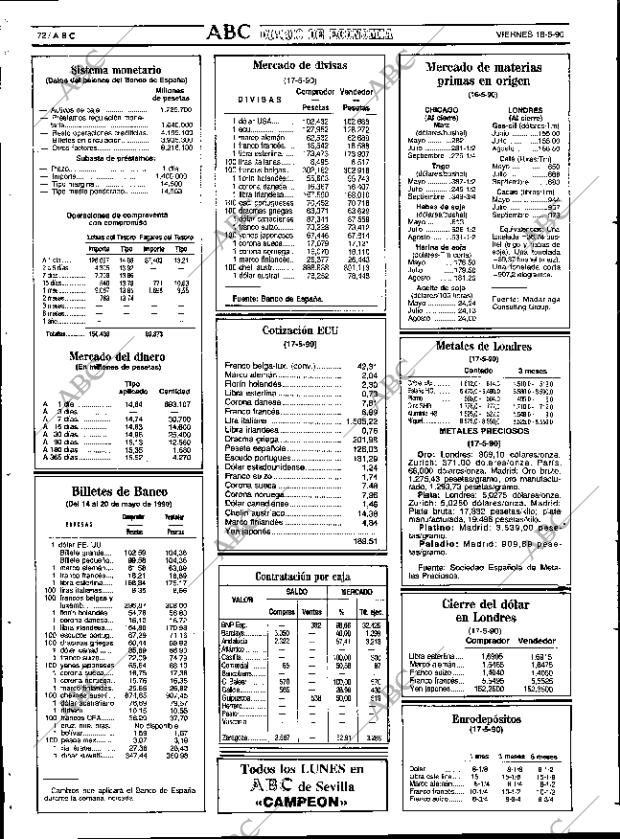 ABC SEVILLA 18-05-1990 página 72