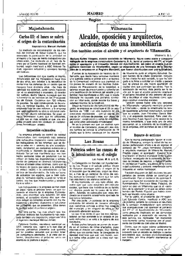 ABC MADRID 19-05-1990 página 43