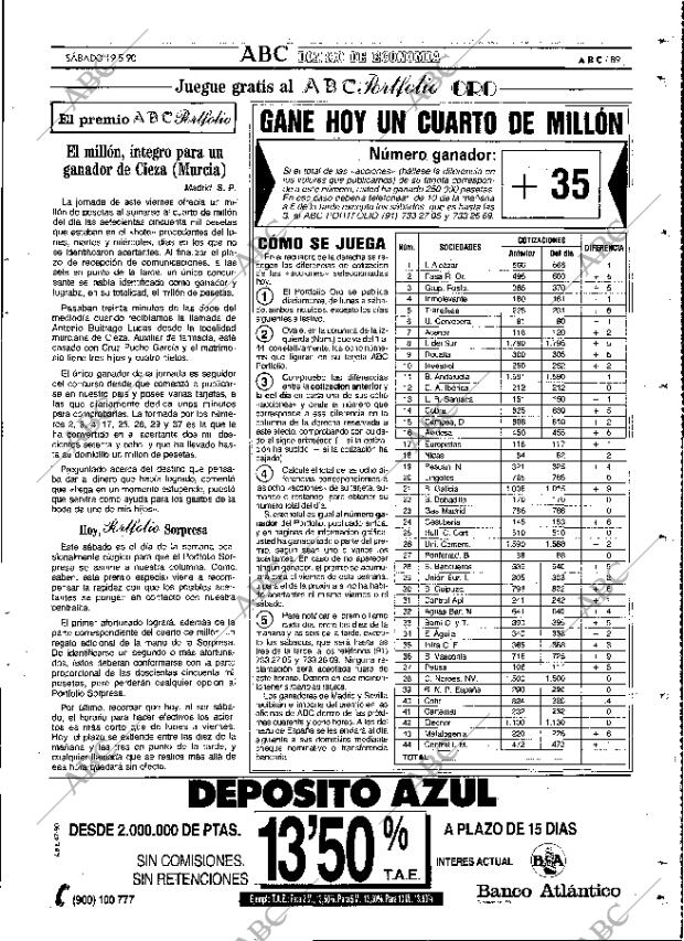 ABC MADRID 19-05-1990 página 89