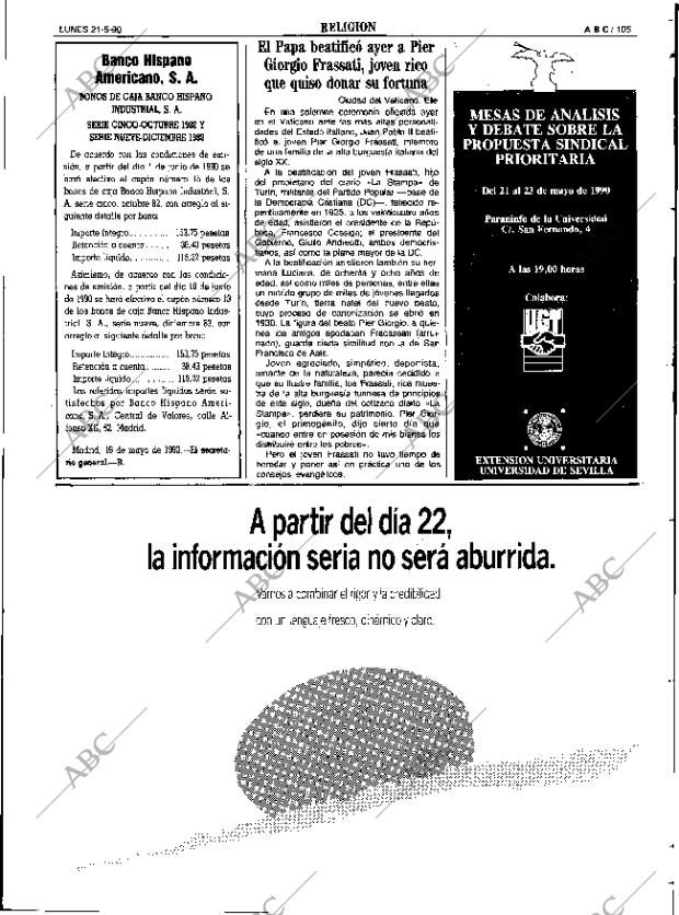 ABC SEVILLA 21-05-1990 página 105