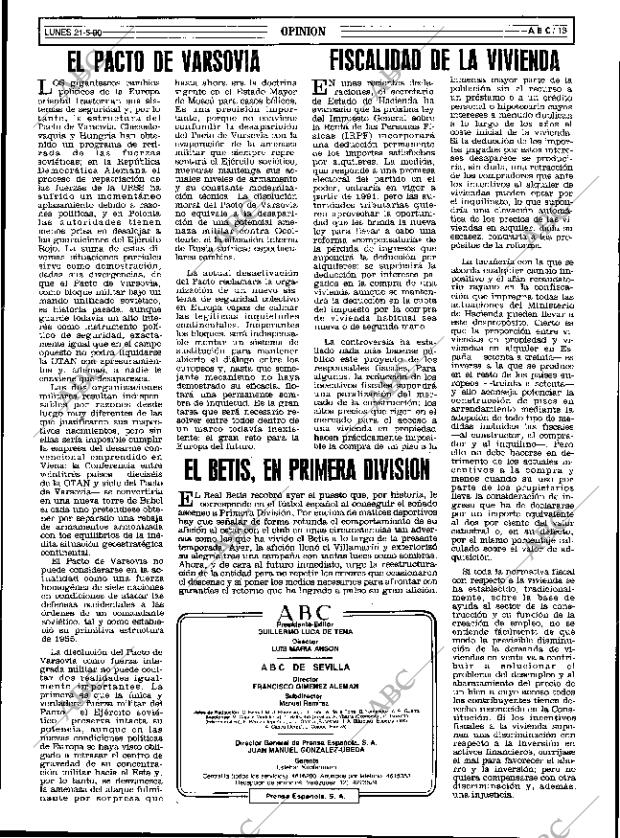 ABC SEVILLA 21-05-1990 página 13