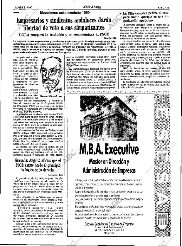 ABC SEVILLA 21-05-1990 página 39