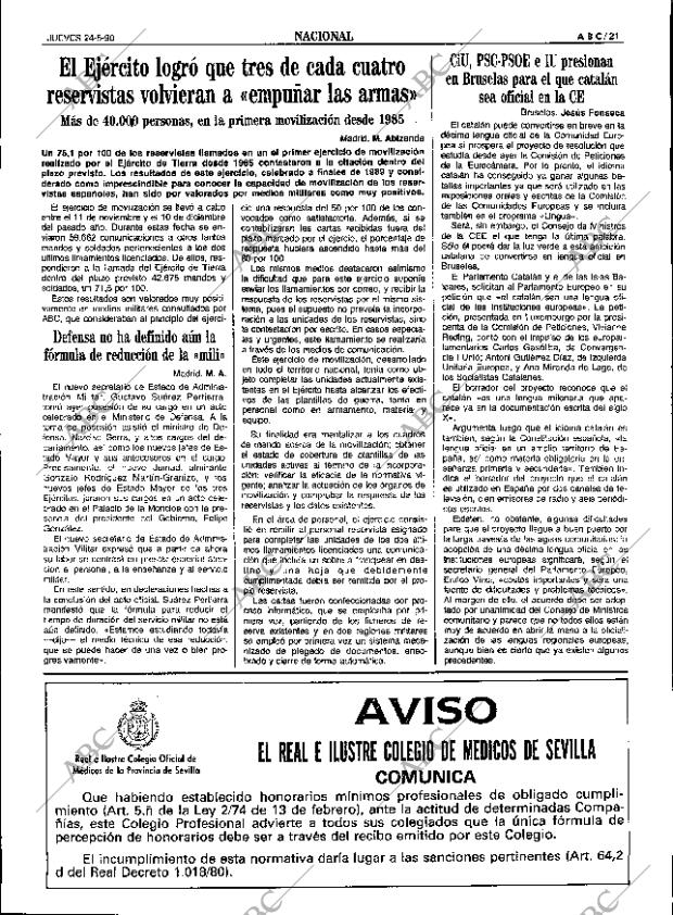 ABC SEVILLA 24-05-1990 página 21