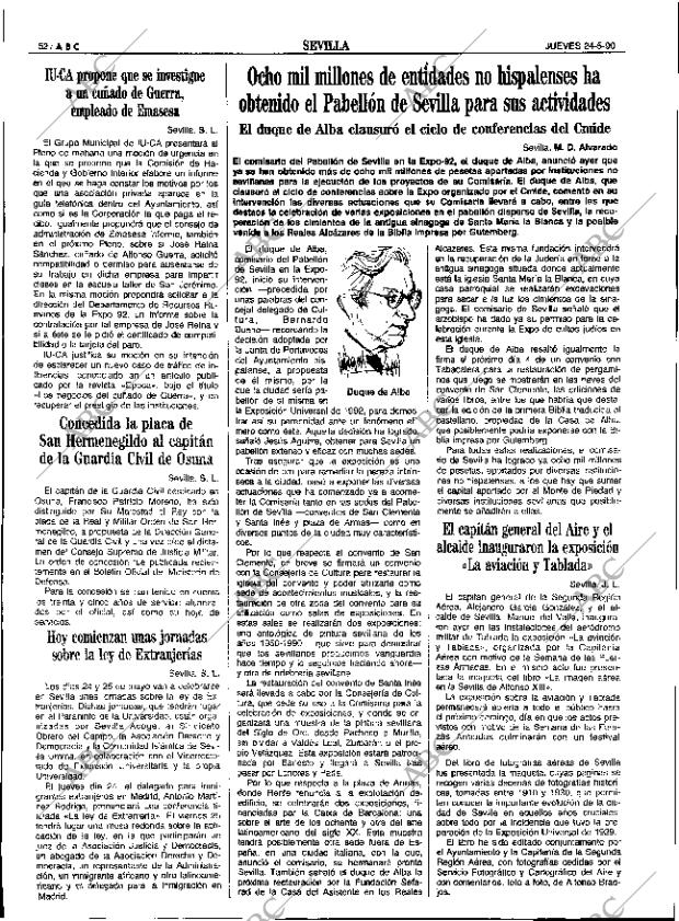 ABC SEVILLA 24-05-1990 página 52