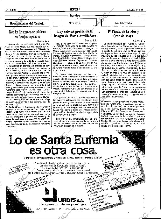 ABC SEVILLA 24-05-1990 página 54