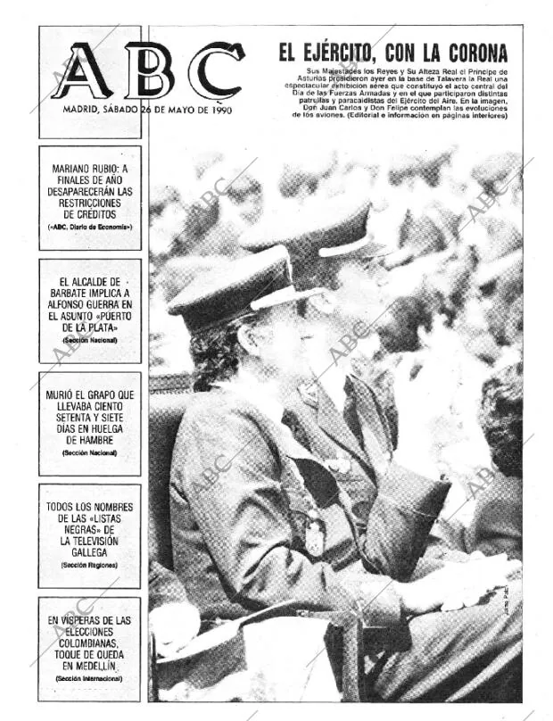 ABC MADRID 26-05-1990 página 1