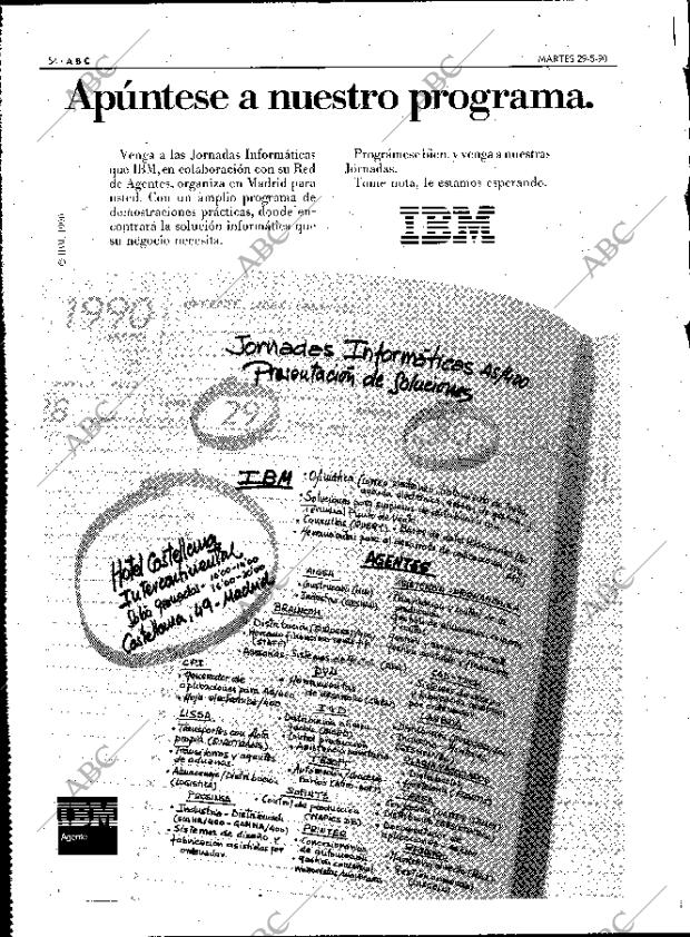 ABC MADRID 29-05-1990 página 54