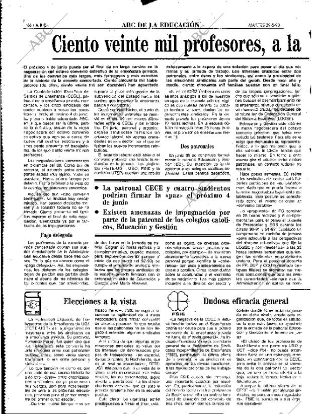 ABC MADRID 29-05-1990 página 66
