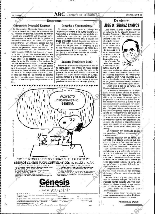 ABC MADRID 29-05-1990 página 90
