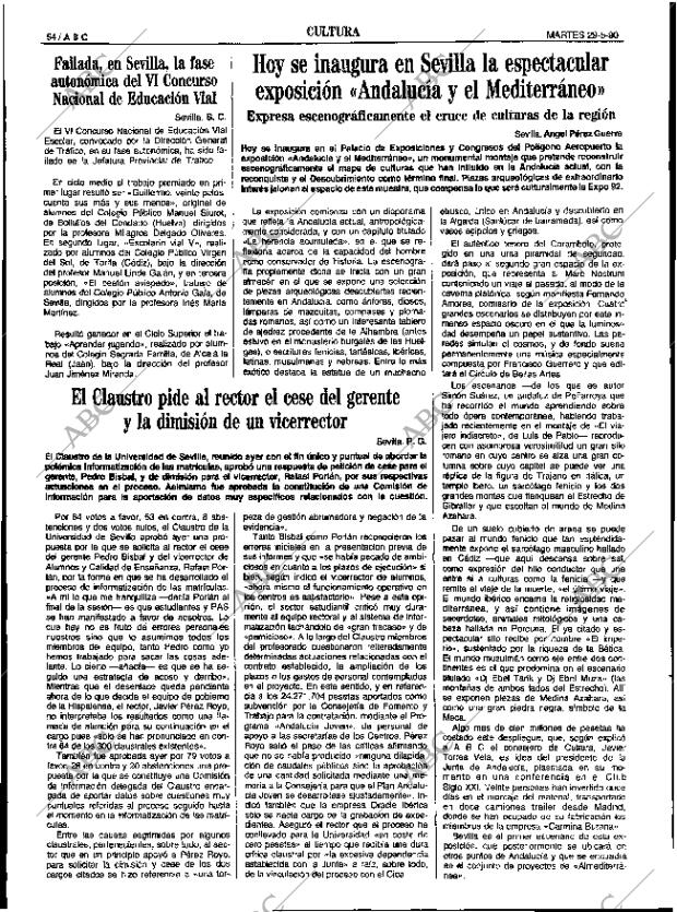 ABC SEVILLA 29-05-1990 página 54