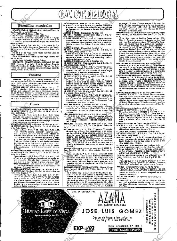 ABC SEVILLA 29-05-1990 página 92