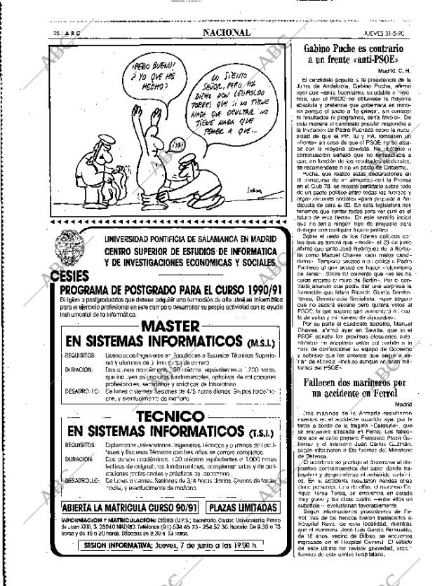 ABC MADRID 31-05-1990 página 28
