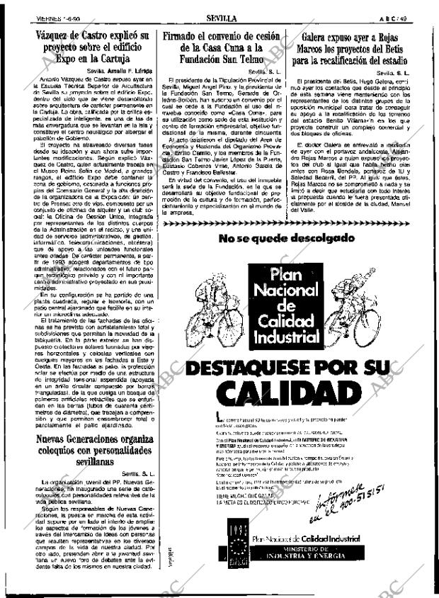 ABC SEVILLA 01-06-1990 página 49