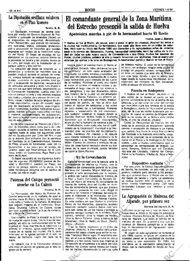 ABC SEVILLA 01-06-1990 página 52