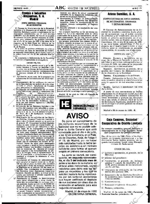 ABC SEVILLA 01-06-1990 página 71