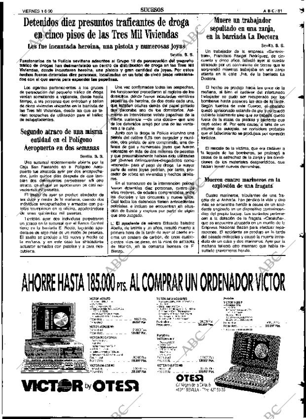 ABC SEVILLA 01-06-1990 página 81