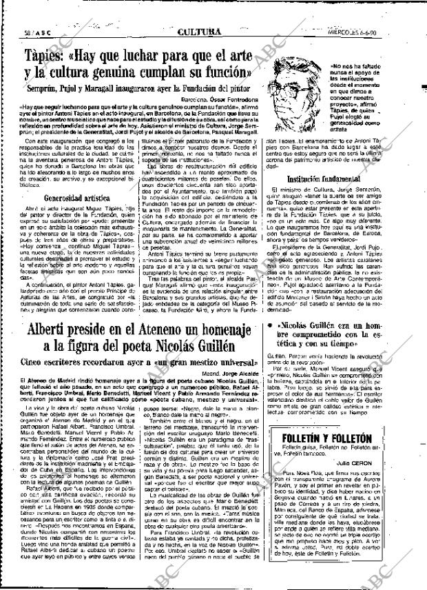 ABC MADRID 06-06-1990 página 58