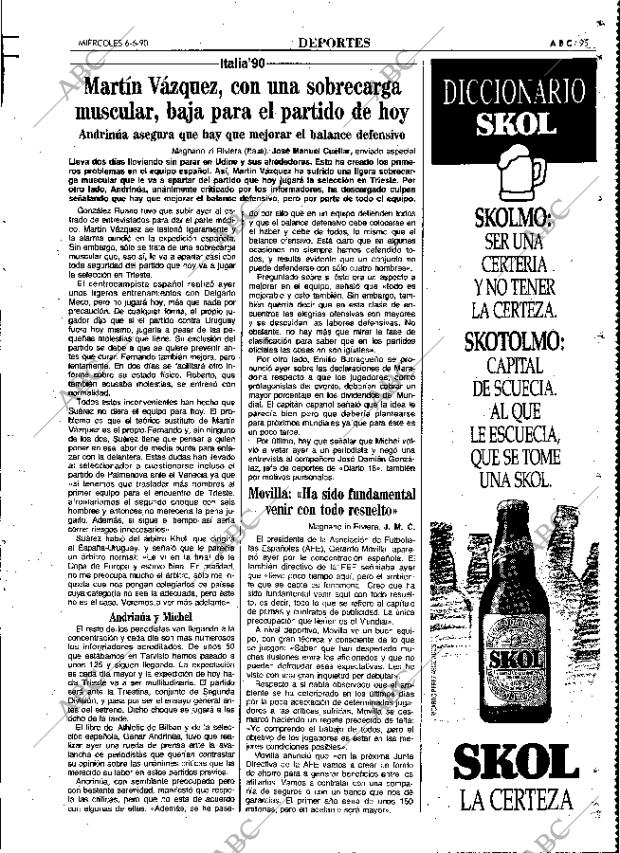 ABC MADRID 06-06-1990 página 95