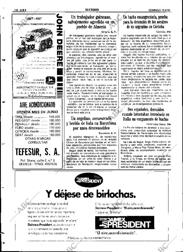 ABC SEVILLA 10-06-1990 página 116