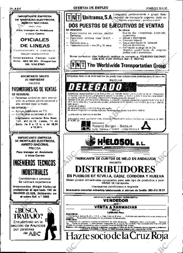 ABC SEVILLA 10-06-1990 página 84