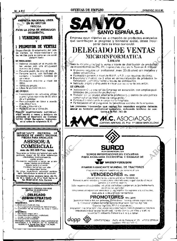 ABC SEVILLA 10-06-1990 página 96