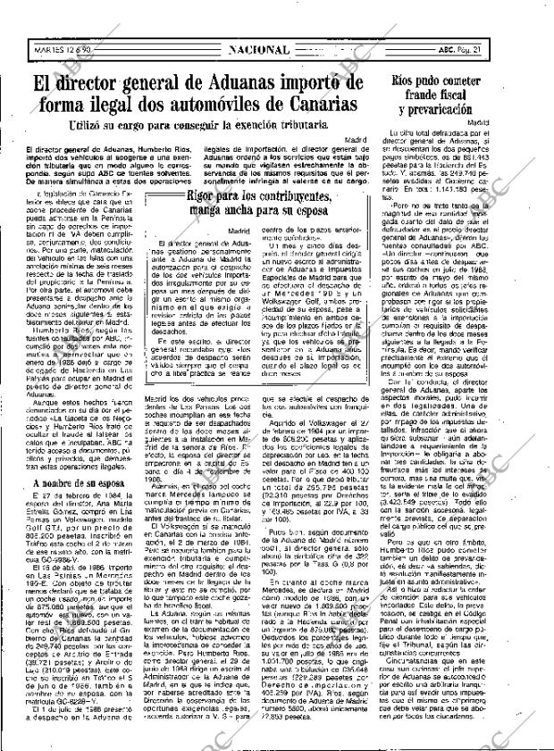 ABC MADRID 12-06-1990 página 21