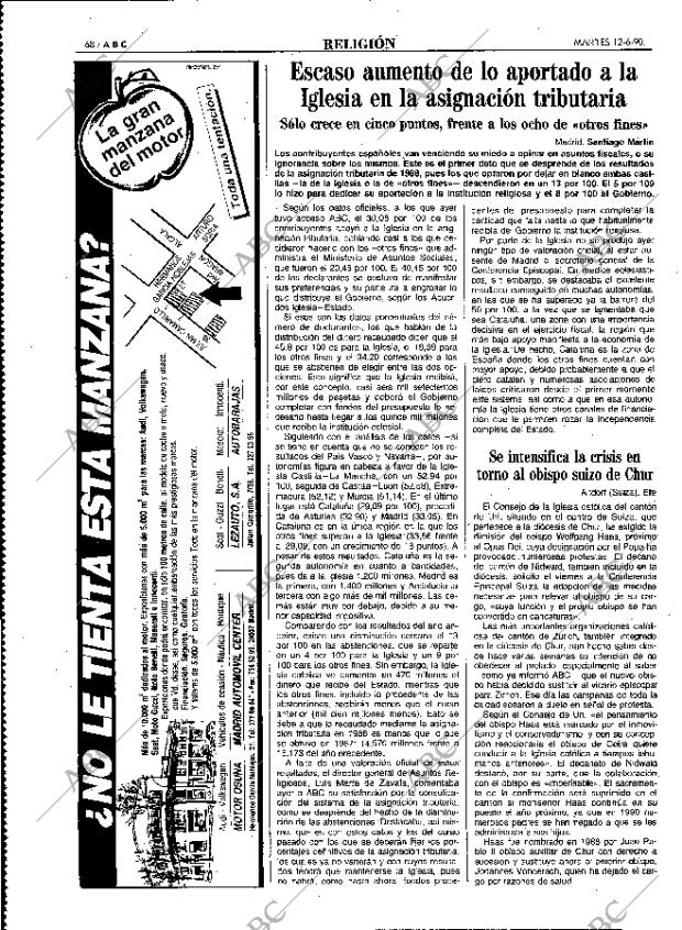 ABC MADRID 12-06-1990 página 68