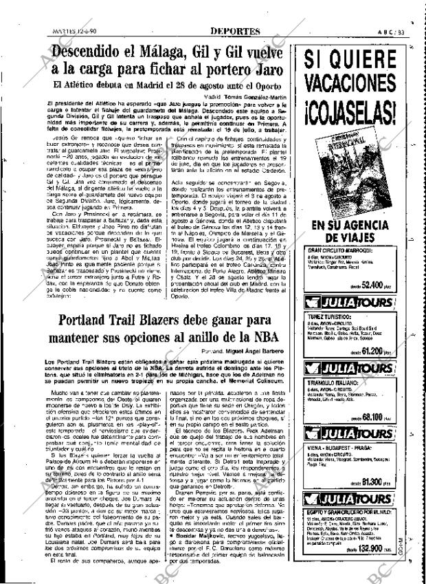 ABC MADRID 12-06-1990 página 83