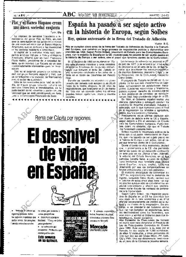 ABC MADRID 12-06-1990 página 90