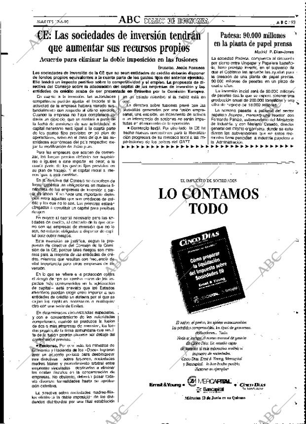 ABC MADRID 12-06-1990 página 93