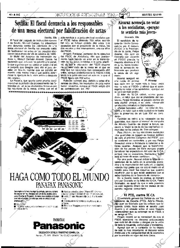 ABC SEVILLA 12-06-1990 página 40