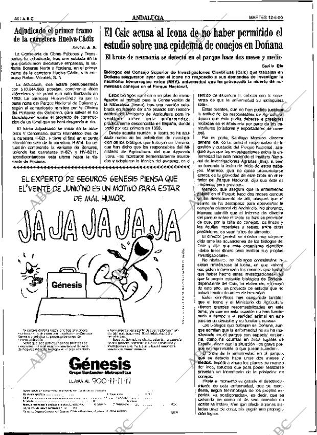 ABC SEVILLA 12-06-1990 página 46