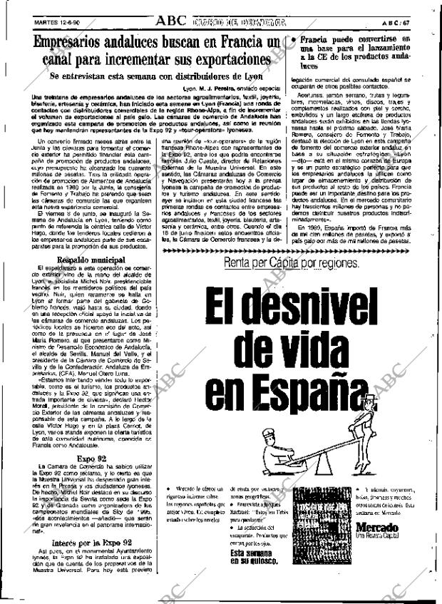 ABC SEVILLA 12-06-1990 página 67