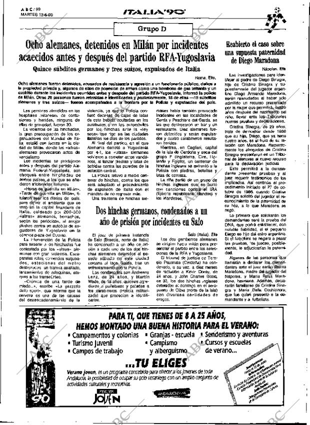 ABC SEVILLA 12-06-1990 página 99