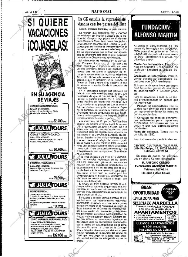 ABC MADRID 14-06-1990 página 26