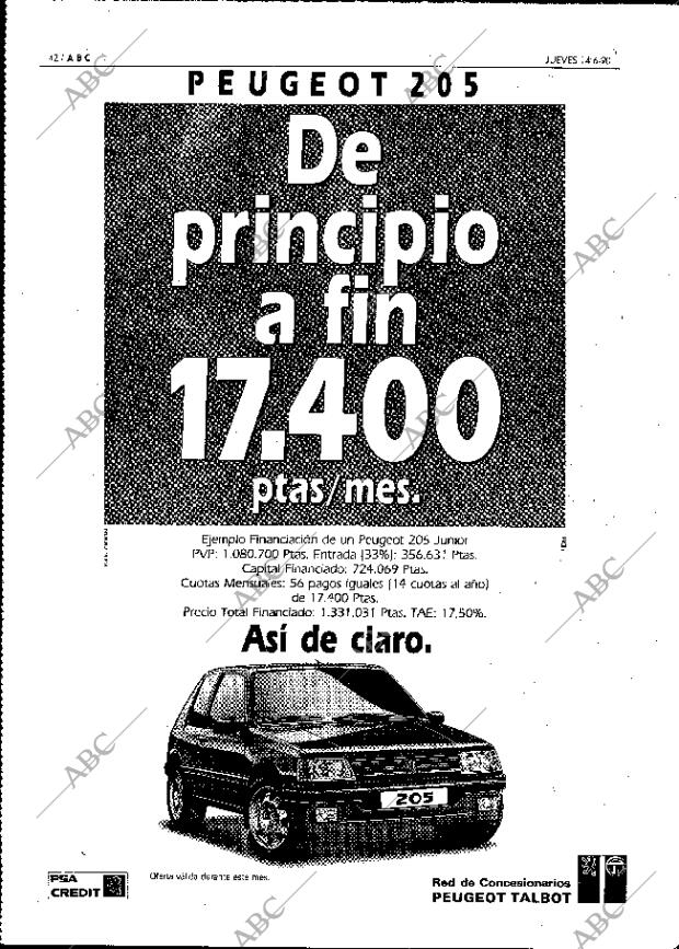 ABC MADRID 14-06-1990 página 42