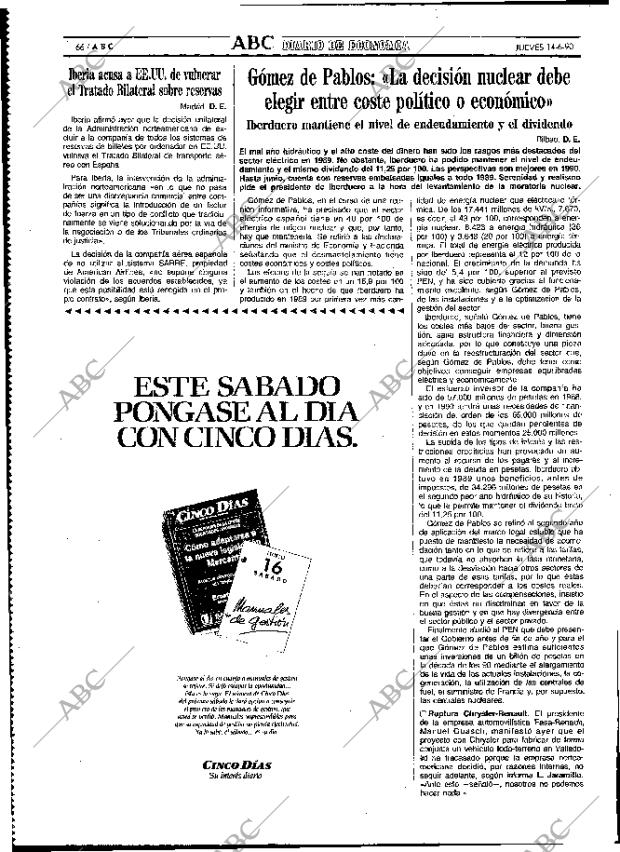 ABC MADRID 14-06-1990 página 66