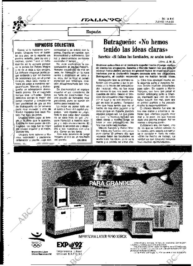 ABC MADRID 14-06-1990 página 86