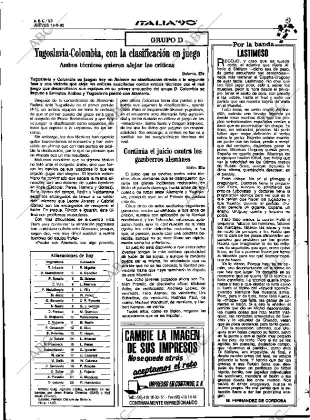 ABC SEVILLA 14-06-1990 página 101