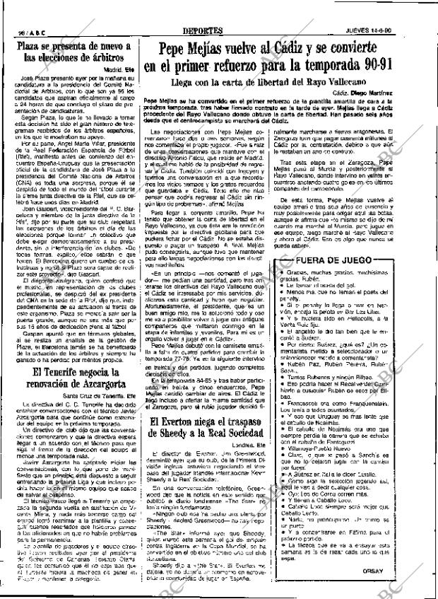 ABC SEVILLA 14-06-1990 página 106