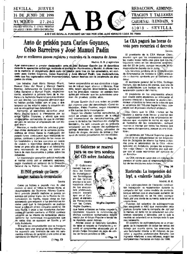 ABC SEVILLA 14-06-1990 página 11