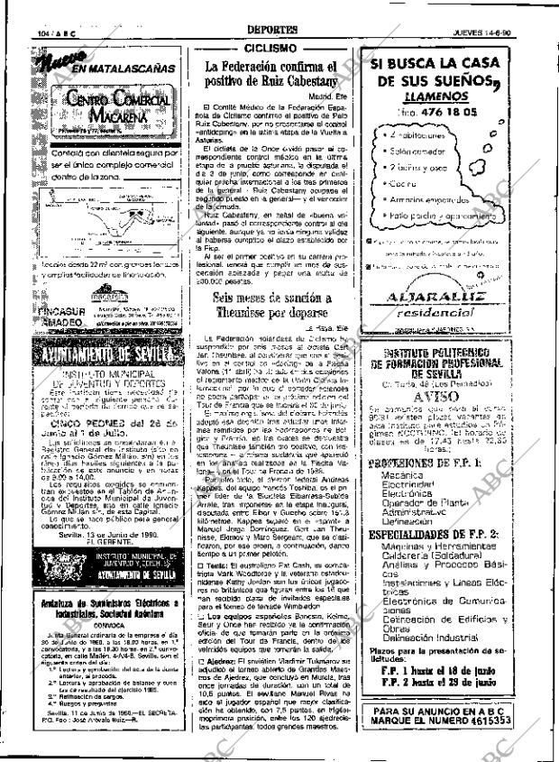 ABC SEVILLA 14-06-1990 página 112