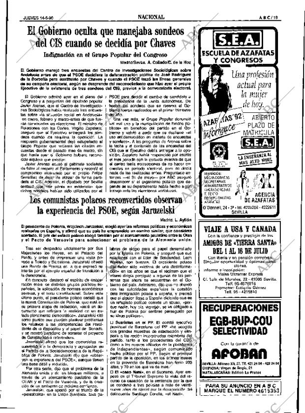 ABC SEVILLA 14-06-1990 página 19