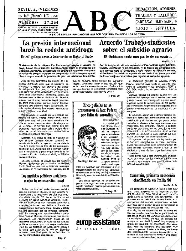 ABC SEVILLA 15-06-1990 página 13