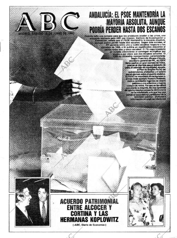 ABC MADRID 16-06-1990 página 1