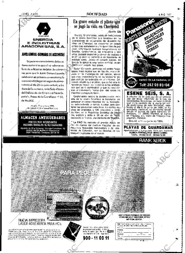 ABC MADRID 18-06-1990 página 107